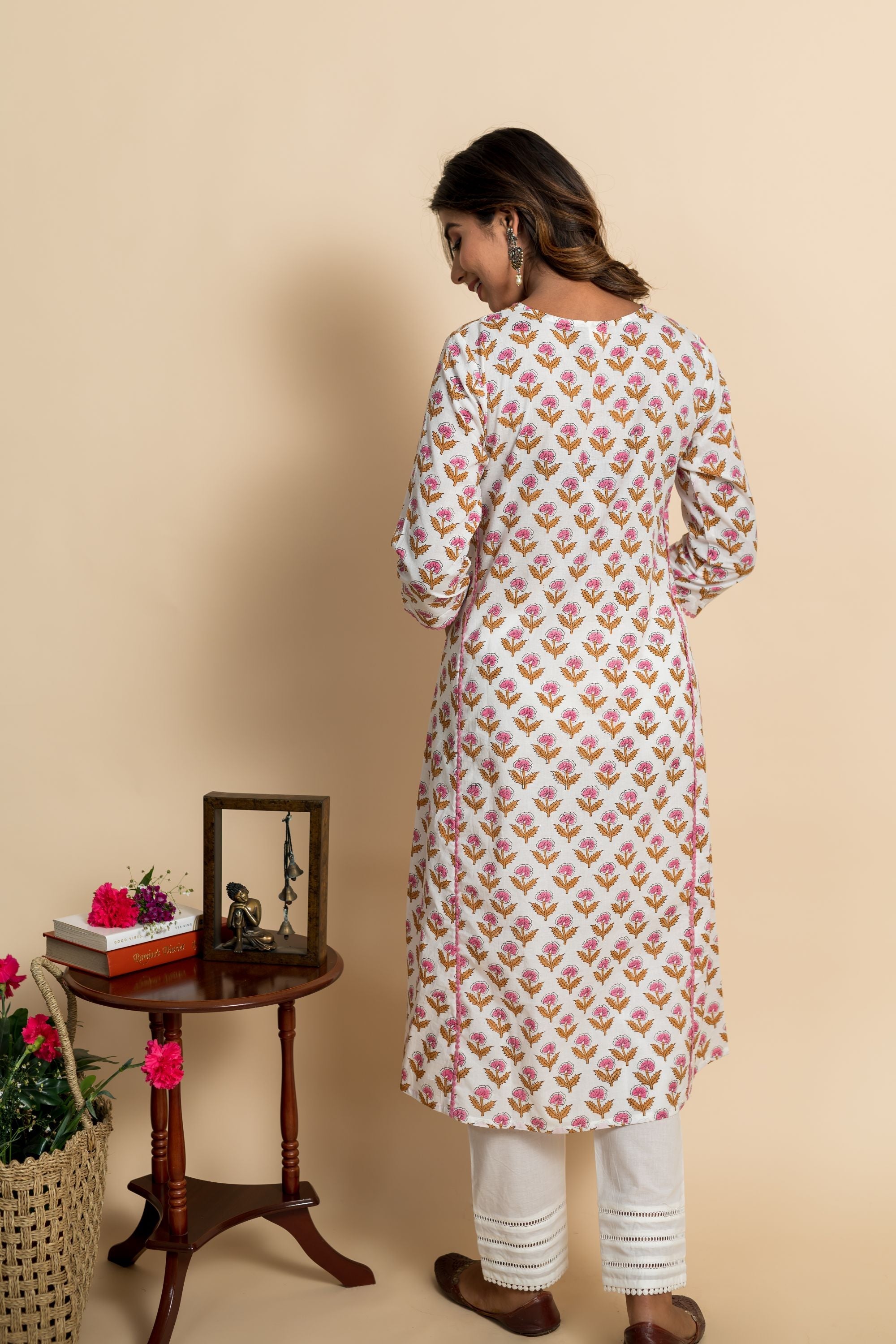 Pink Azalea Aline Kurta