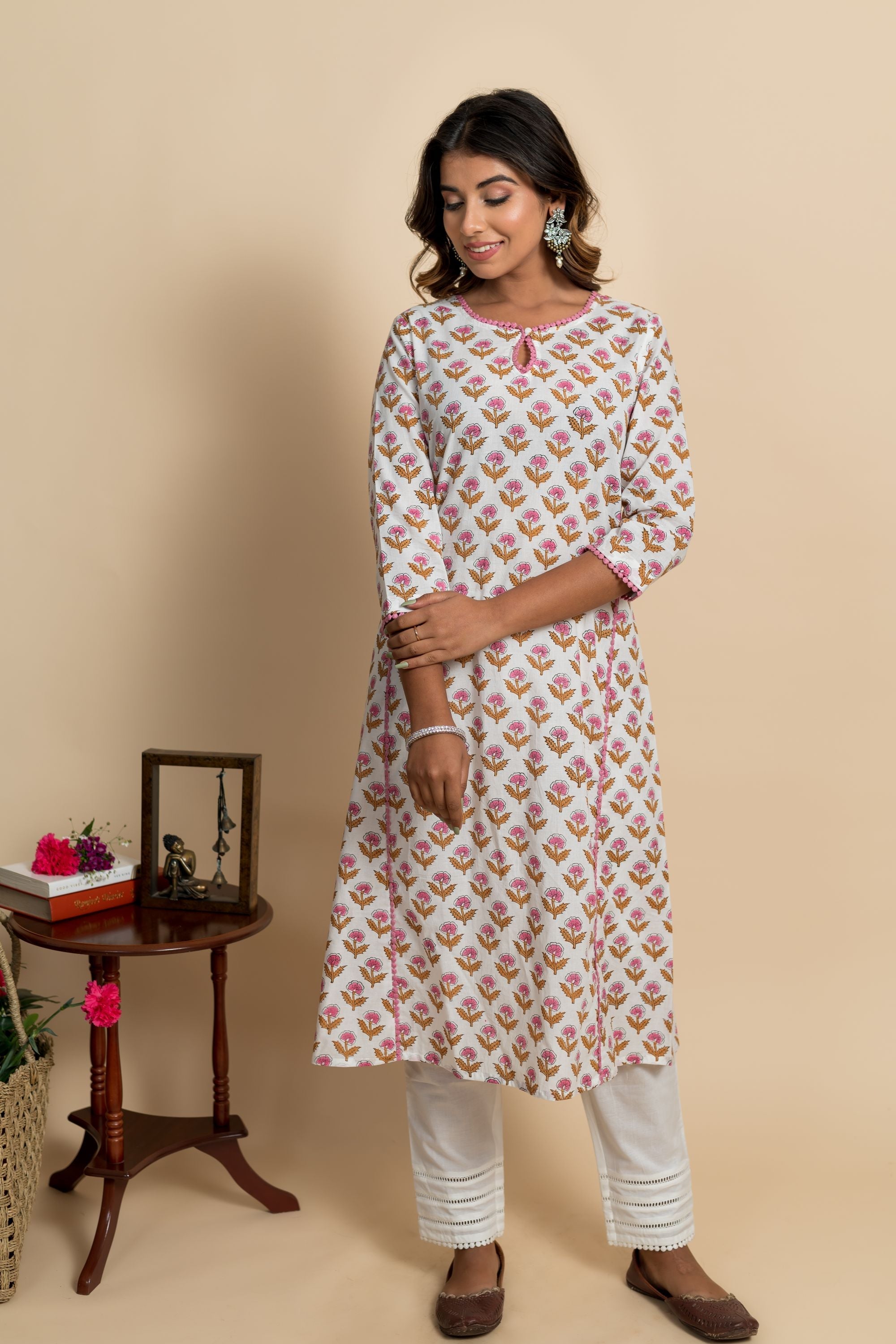 Pink Azalea Aline Kurta