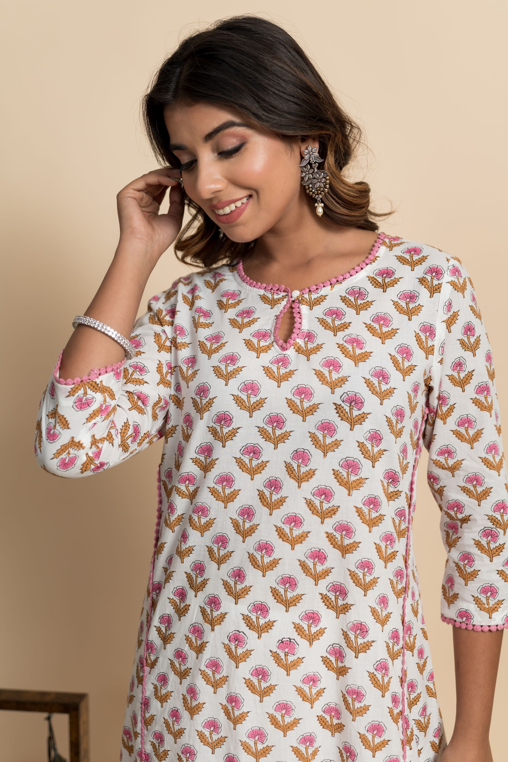 Pink Azalea Aline Kurta