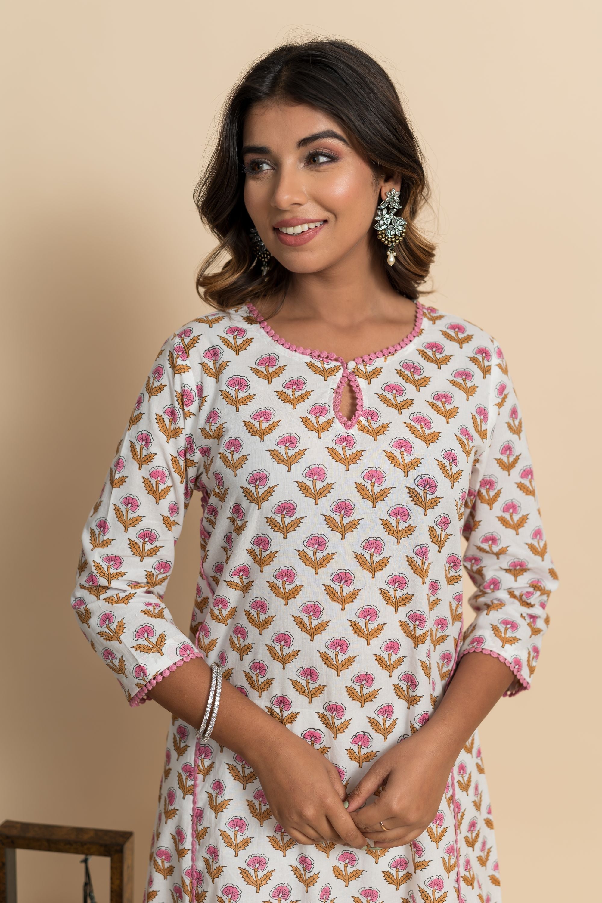 Pink Azalea Aline Kurta