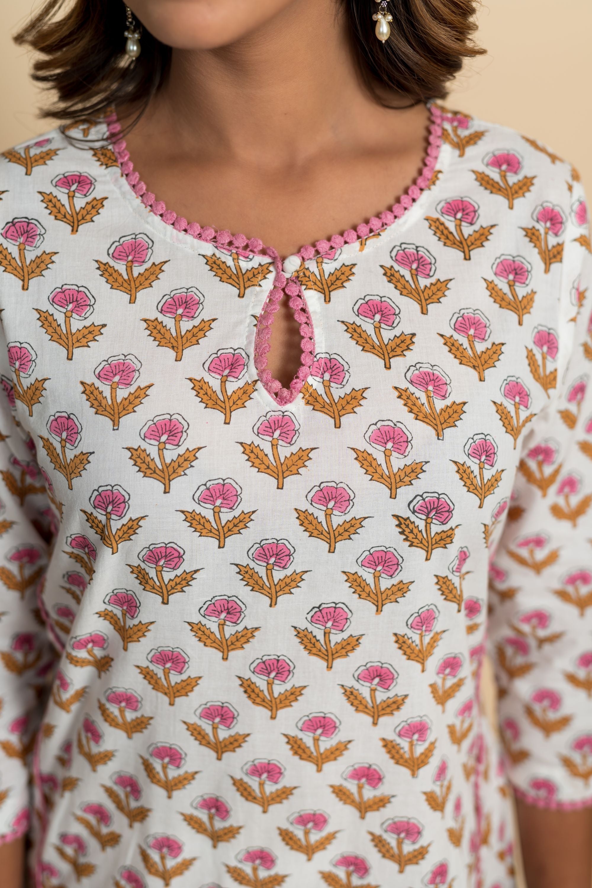 Pink Azalea Aline Kurta