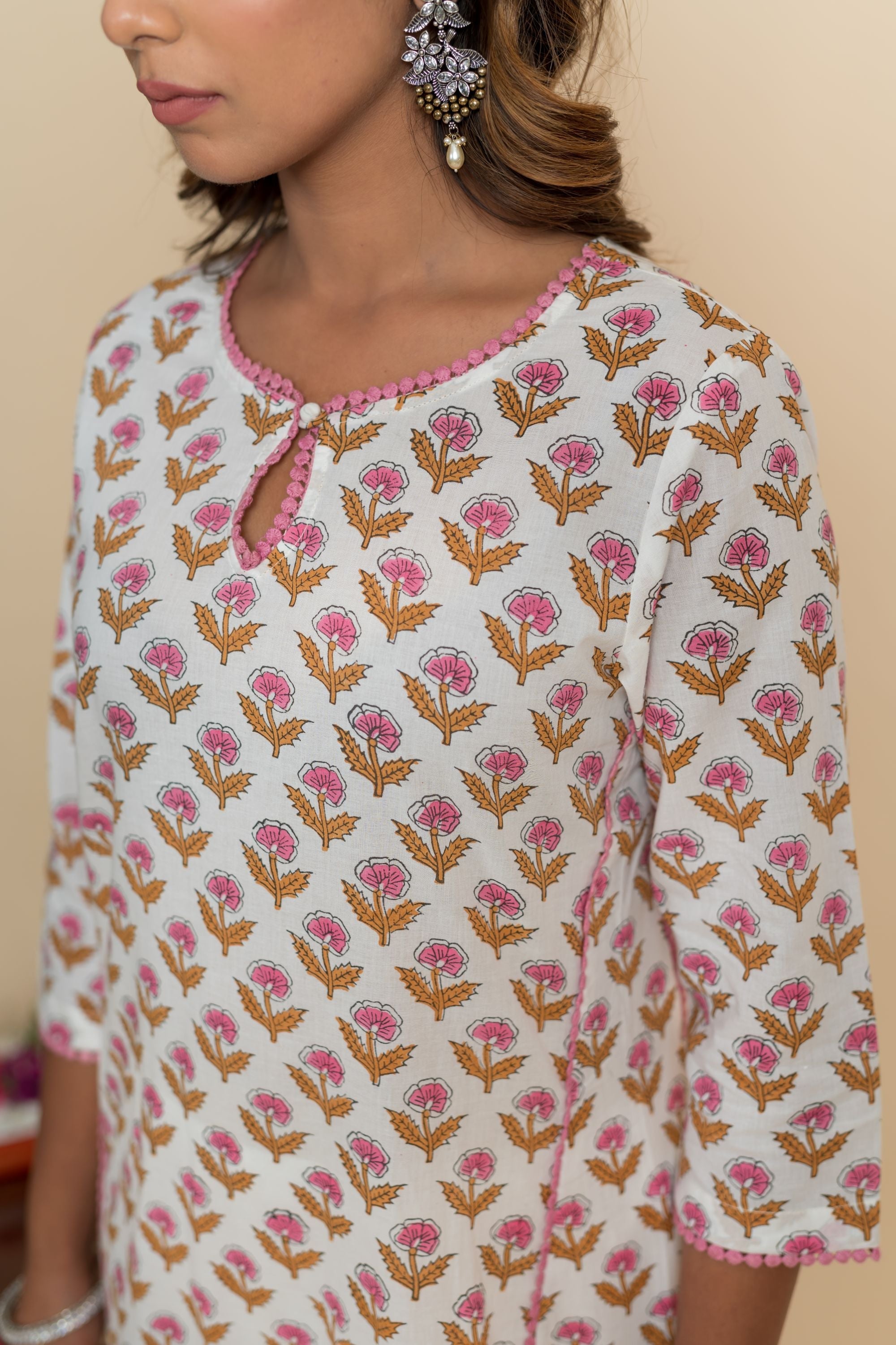Pink Azalea Aline Kurta