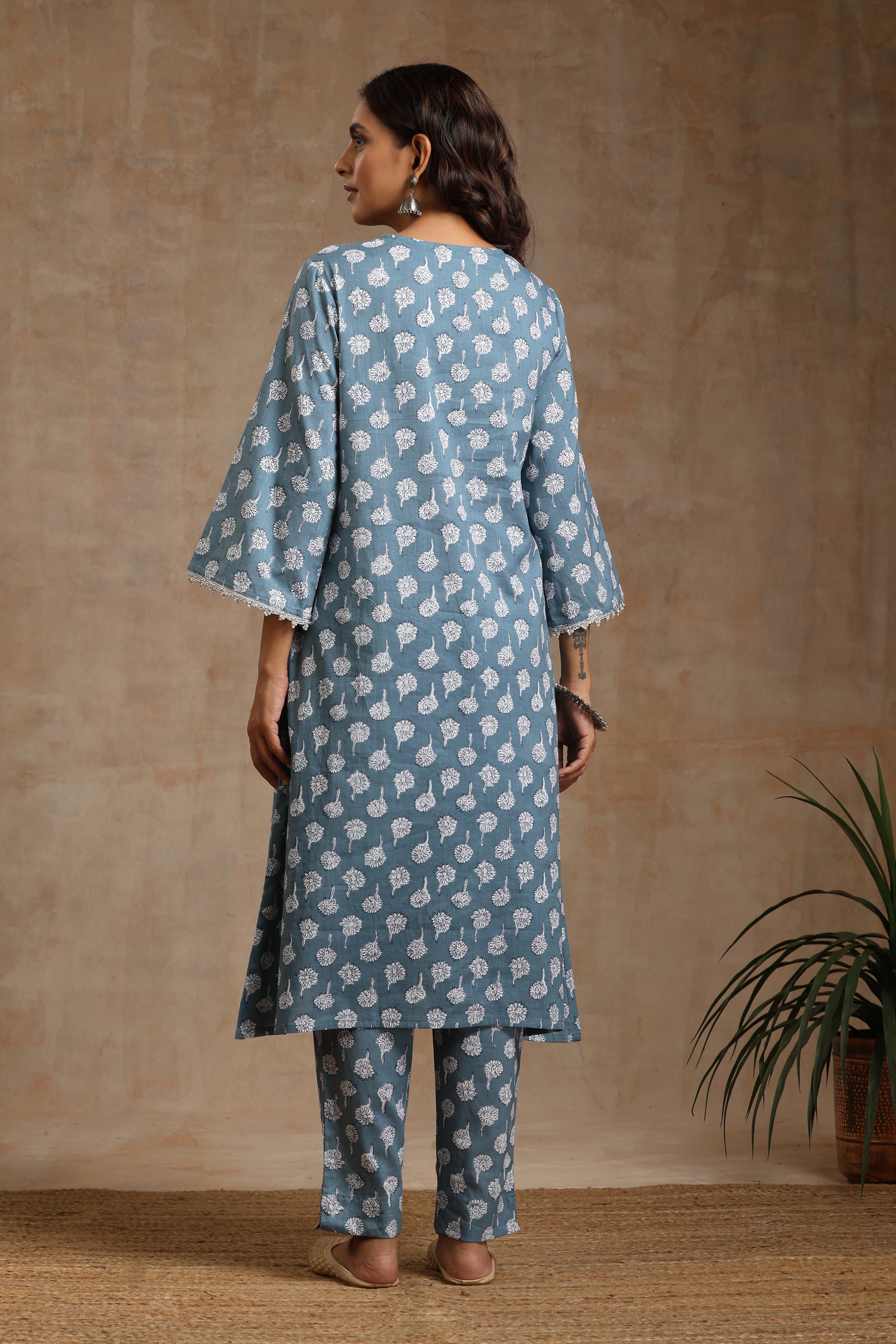Grey Carolina Kurta Set of 2