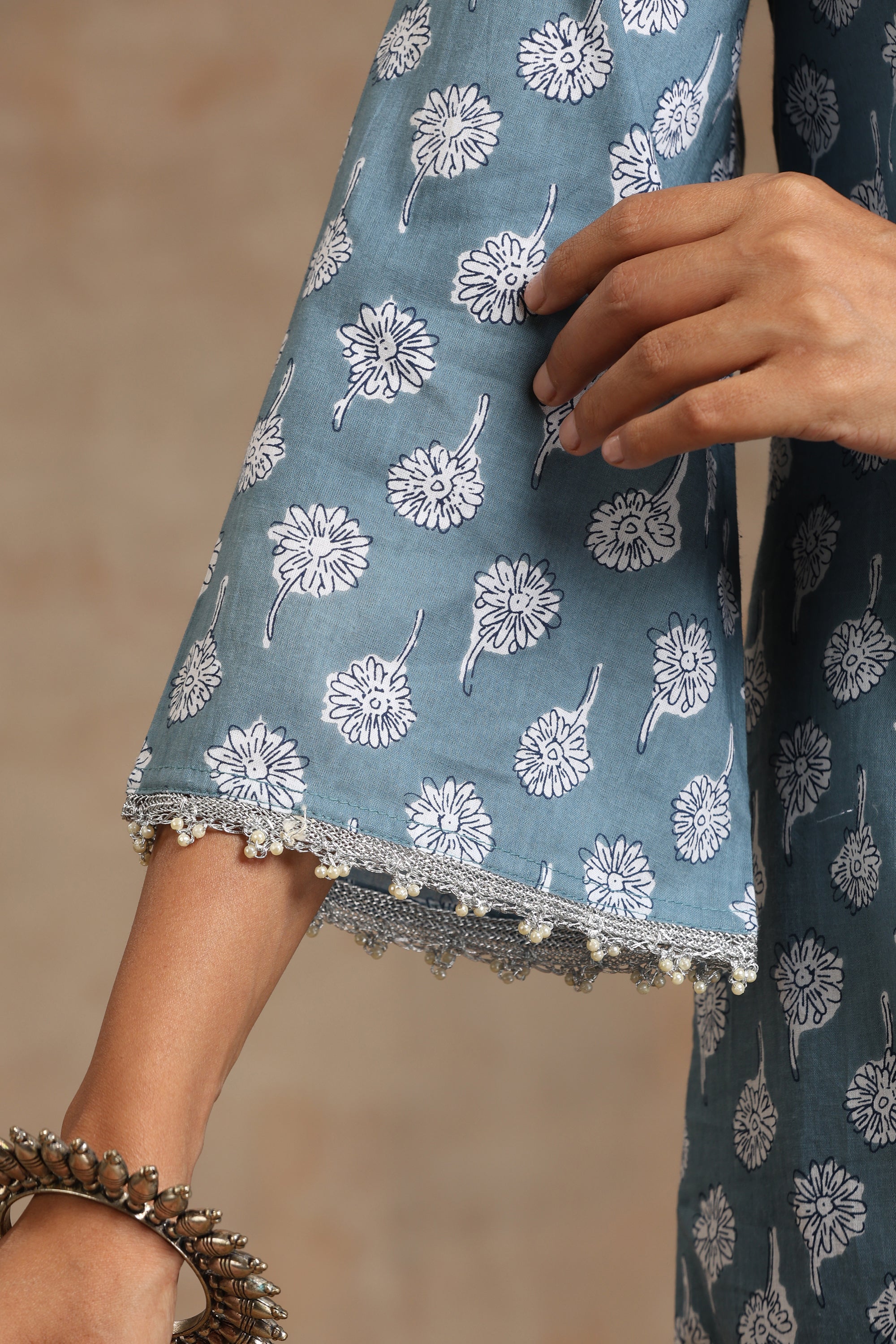 Grey Carolina Kurta Set of 2