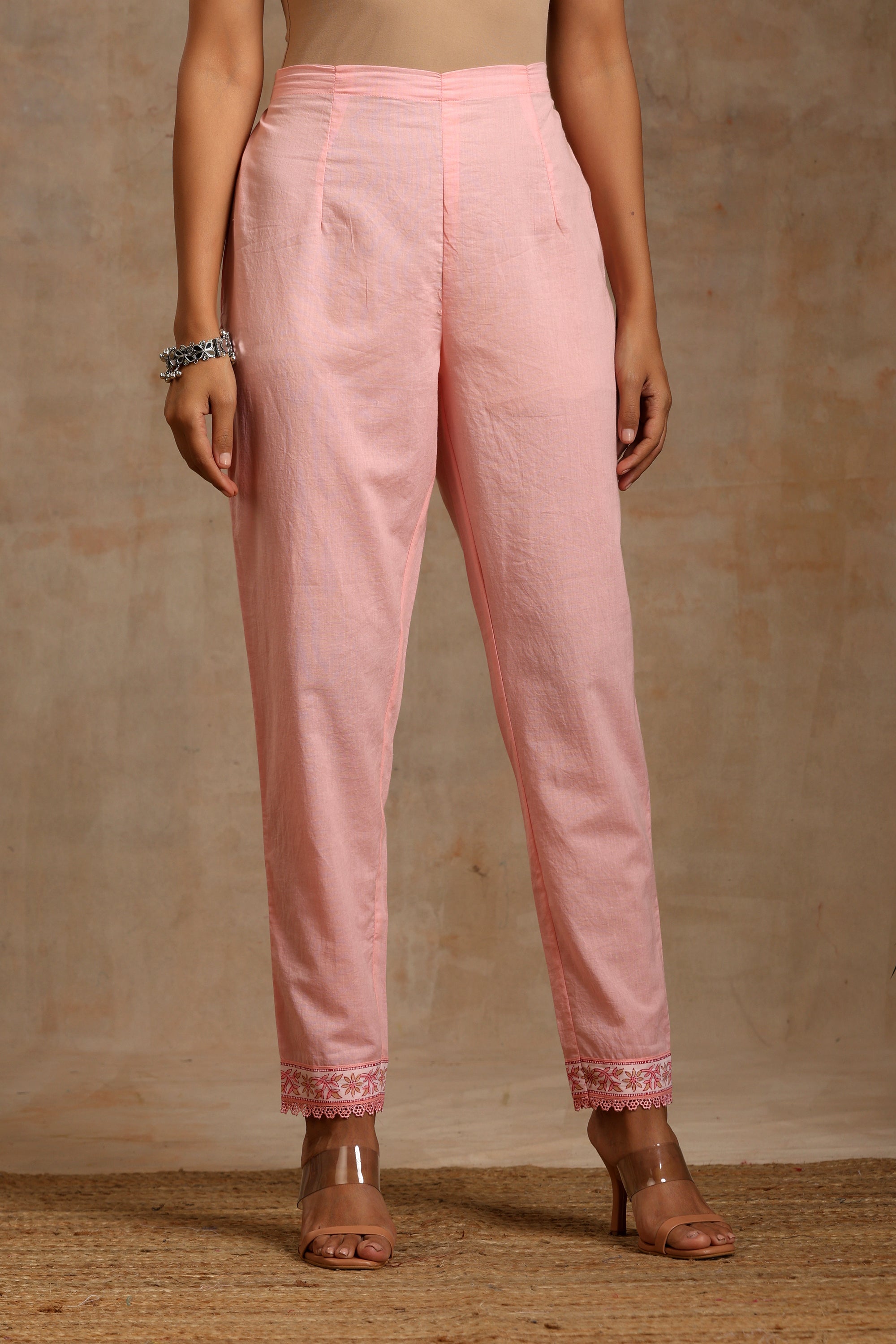 Pink Gardenia Embroidered Kurta Set of 3