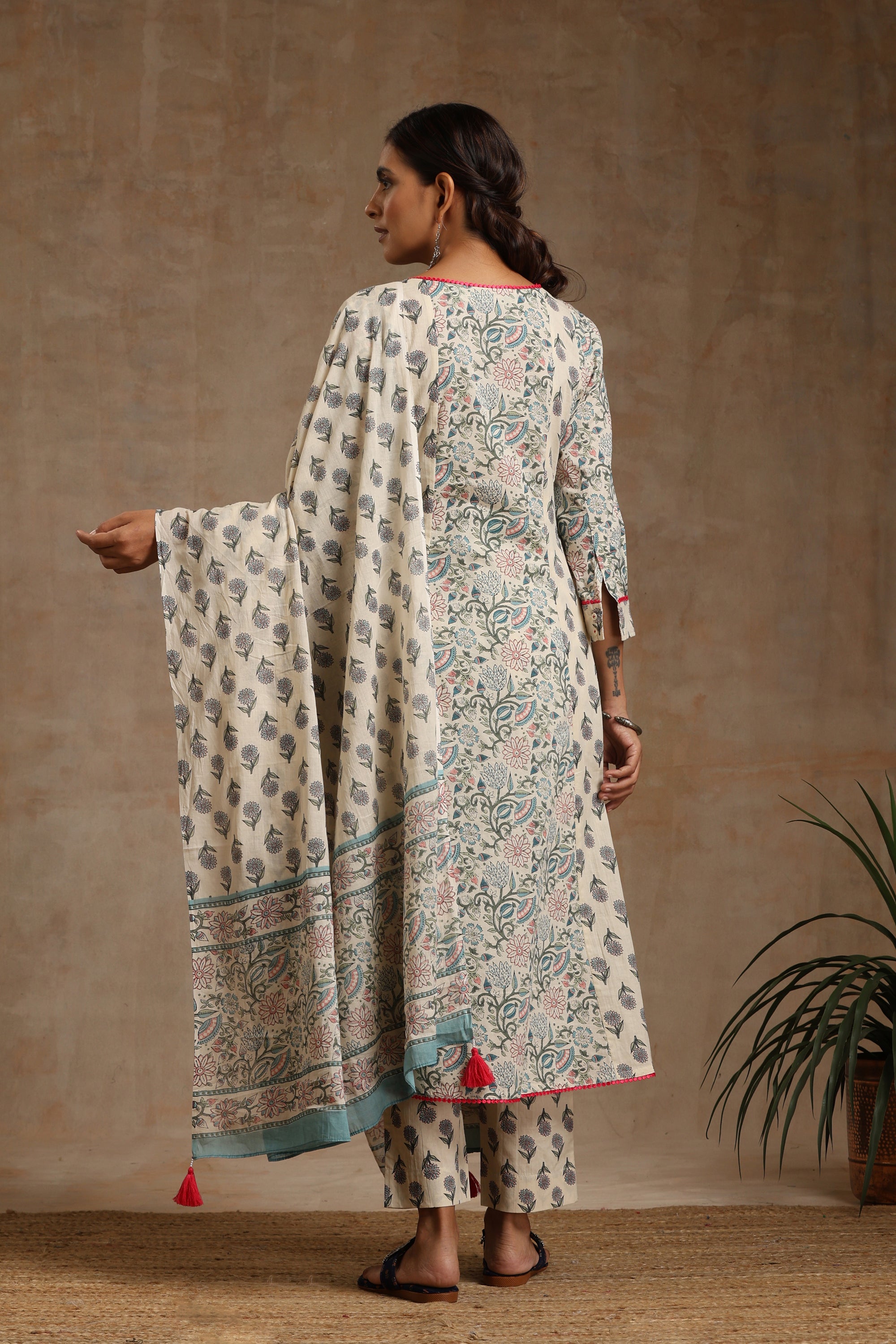 Freesia Kalidaar Anarkali Set of 3