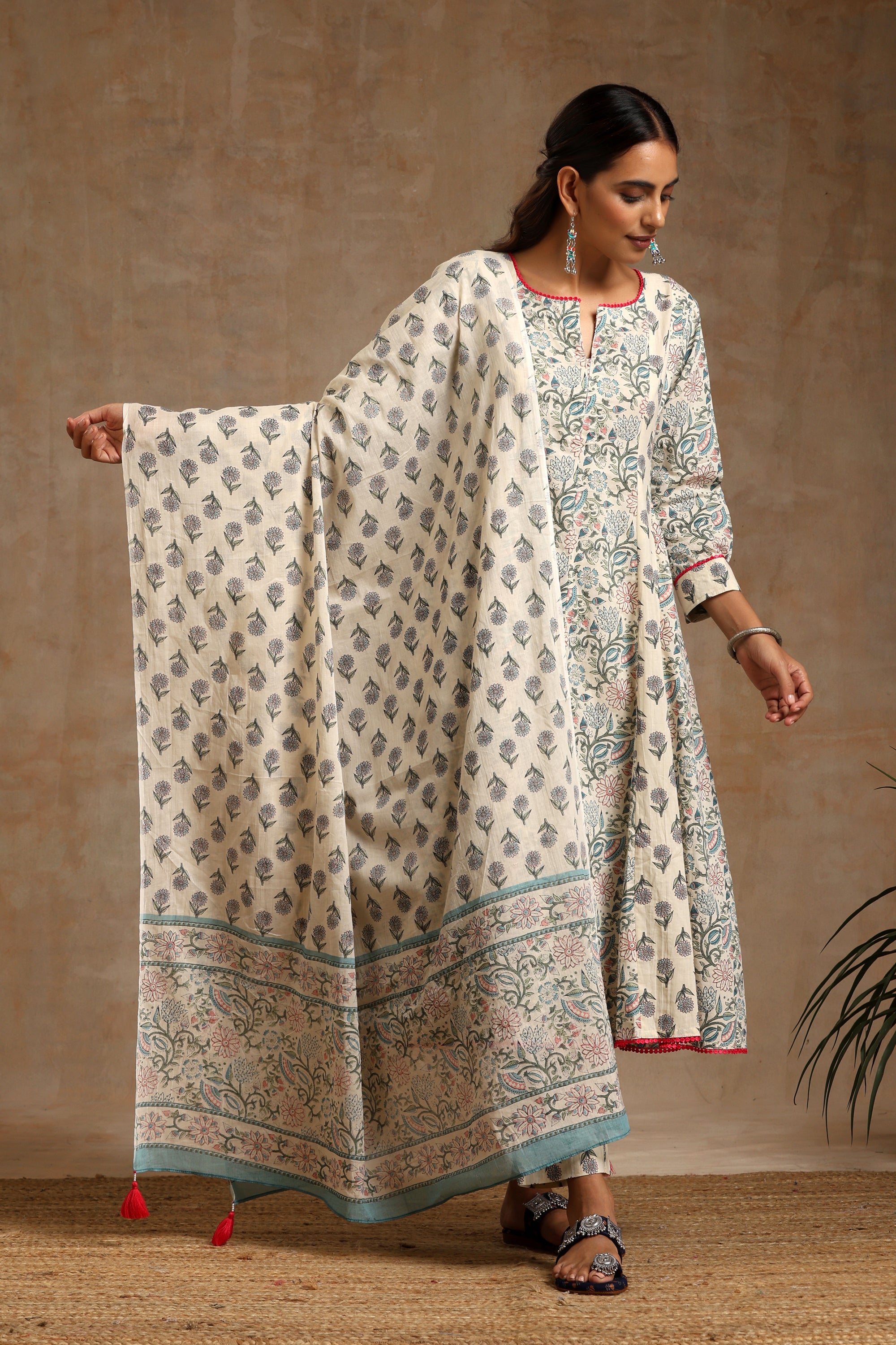 Freesia Kalidaar Anarkali Set of 3