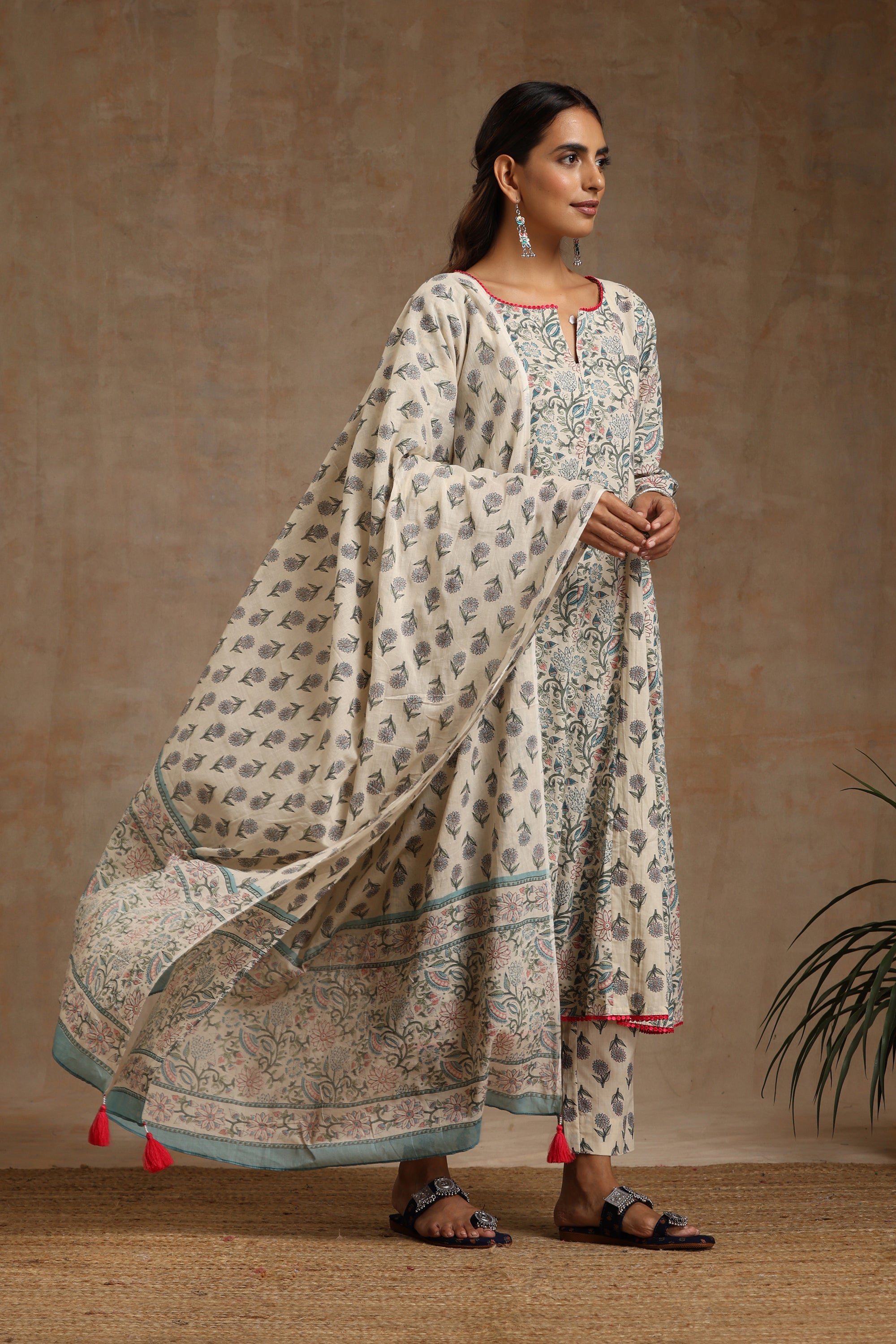 Freesia Kalidaar Anarkali Set of 3