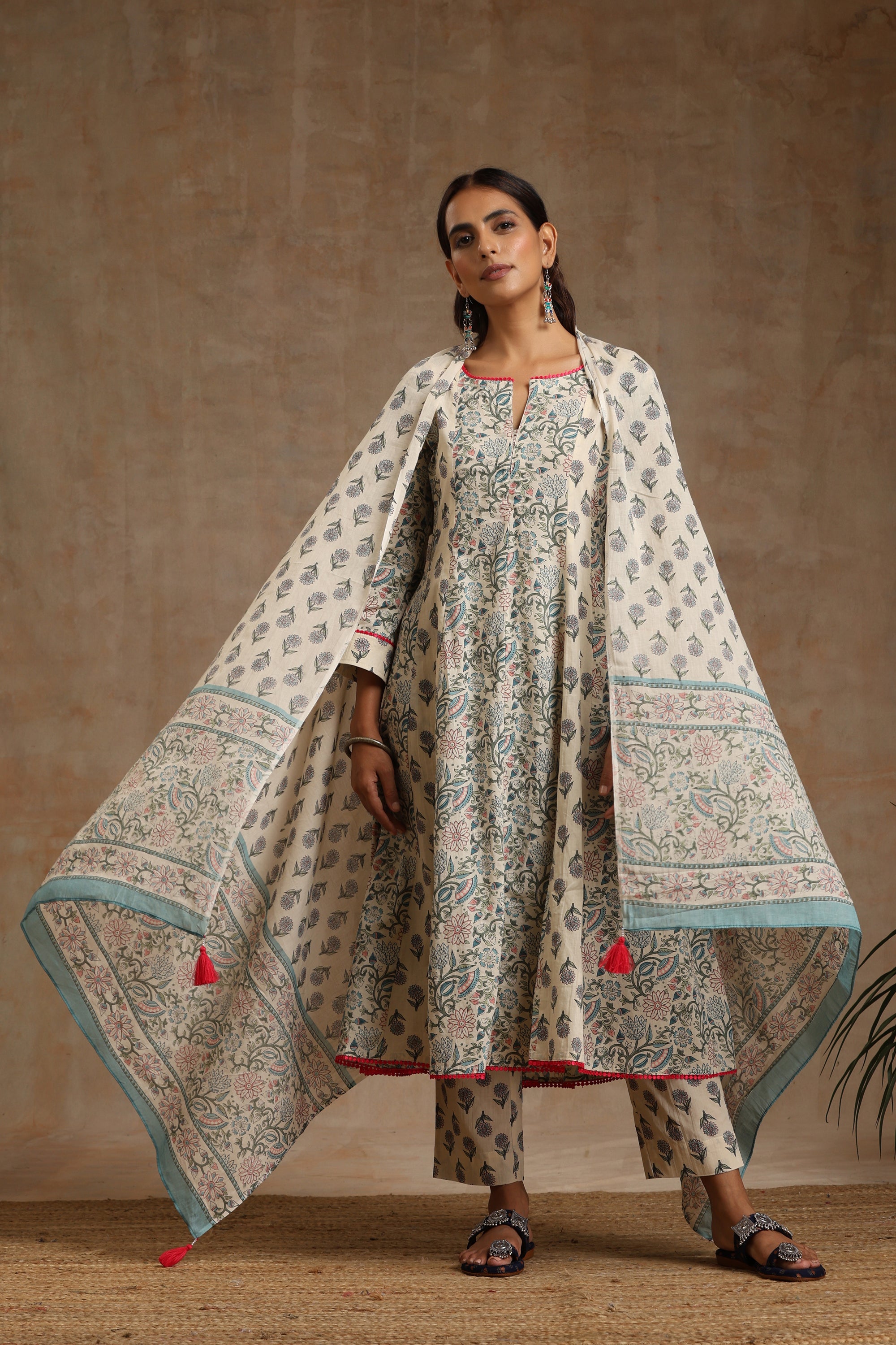 Freesia Kalidaar Anarkali Set of 3