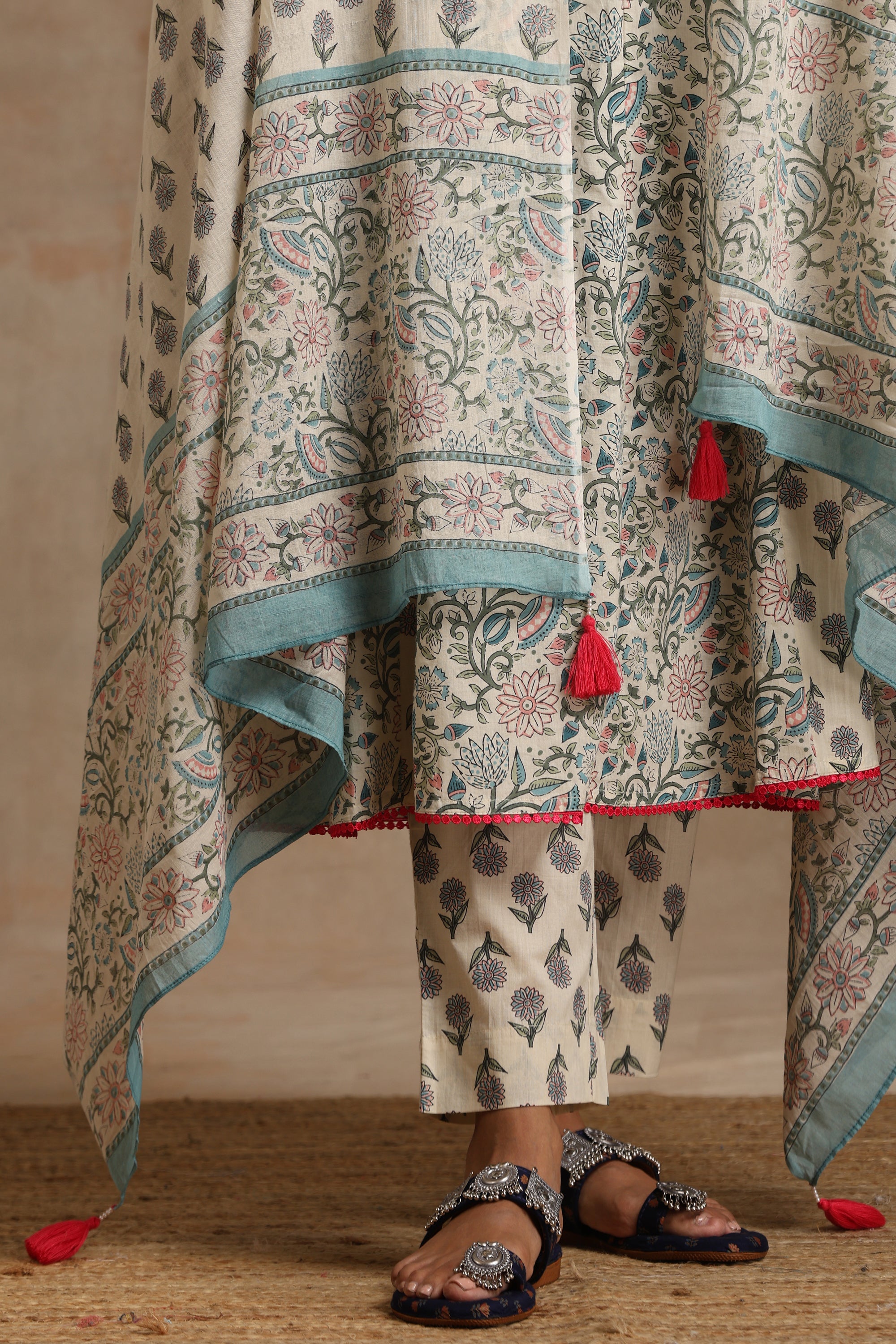 Freesia Kalidaar Anarkali Set of 3