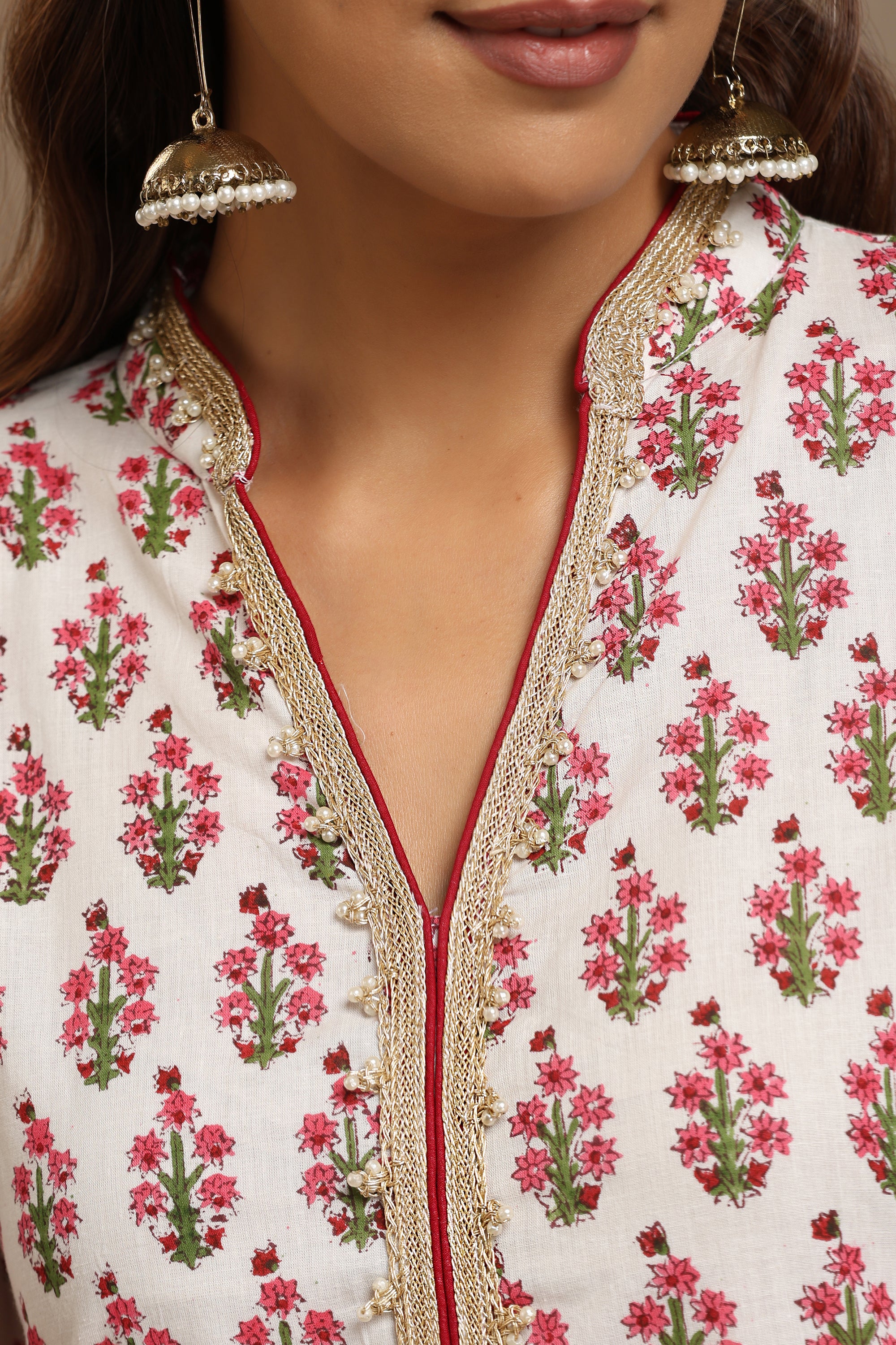 Pink Poppy Kurta Set of 3