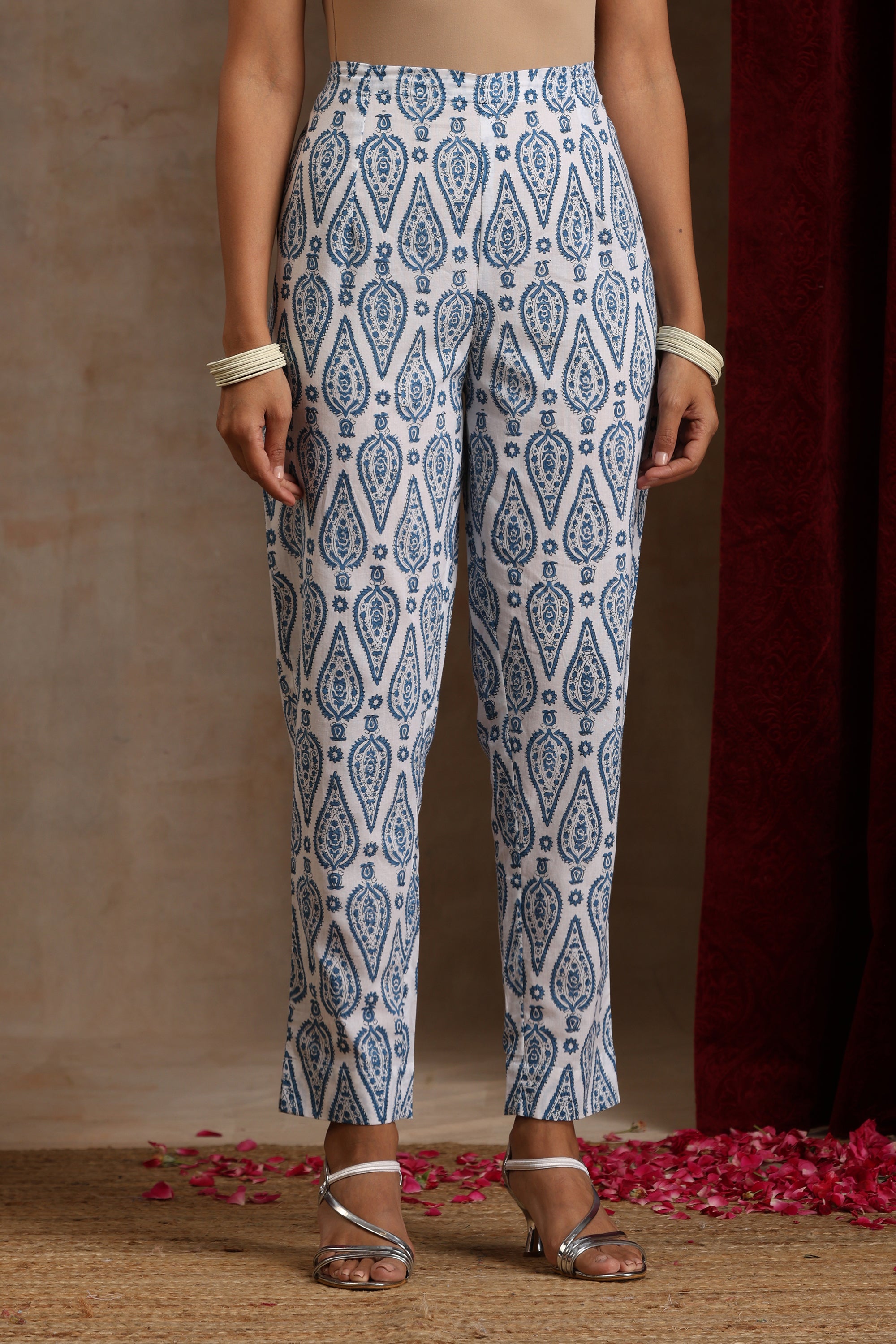 Aegean Blue Anarkali Set of 3