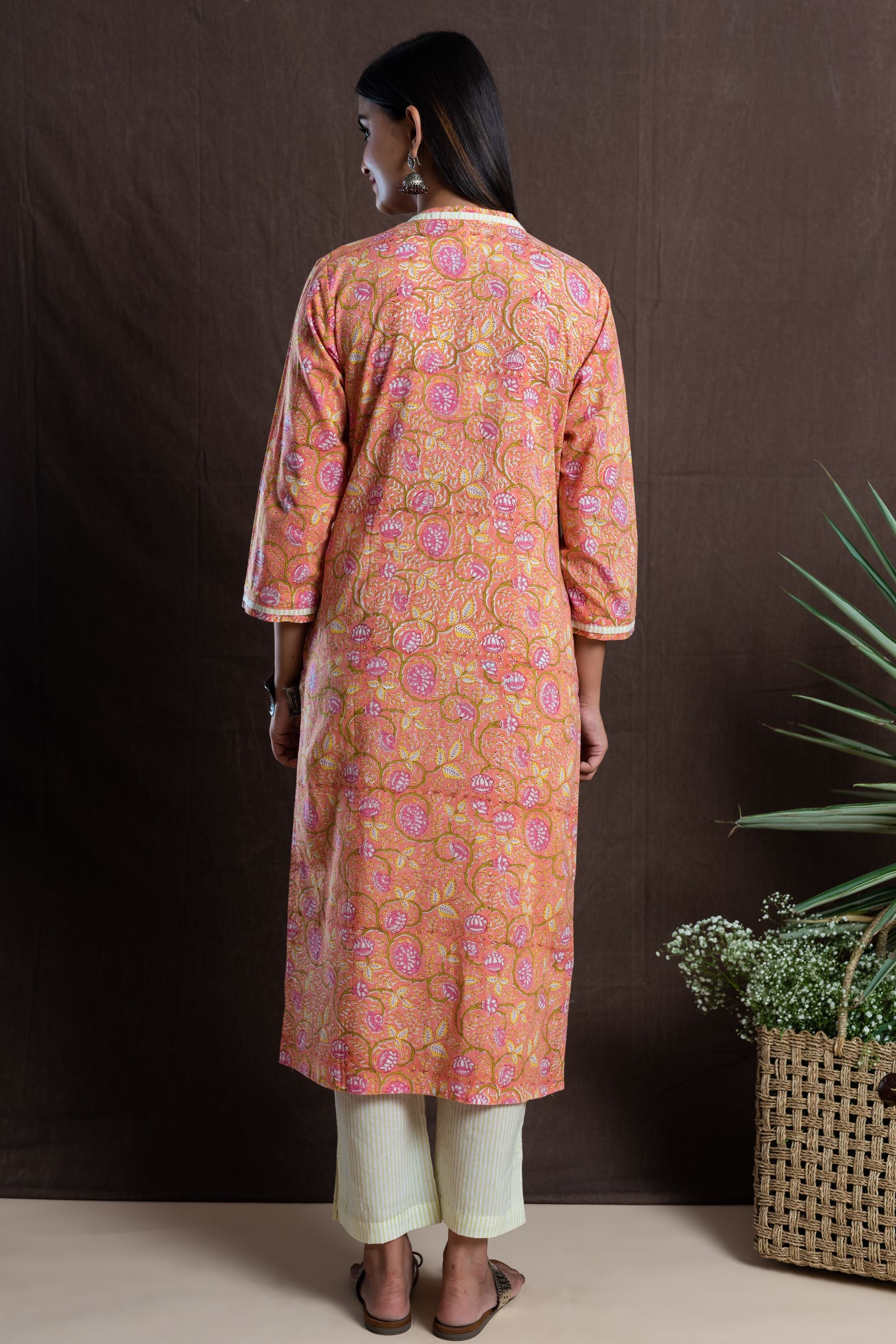 Soothing Peach Kurta Set of 2