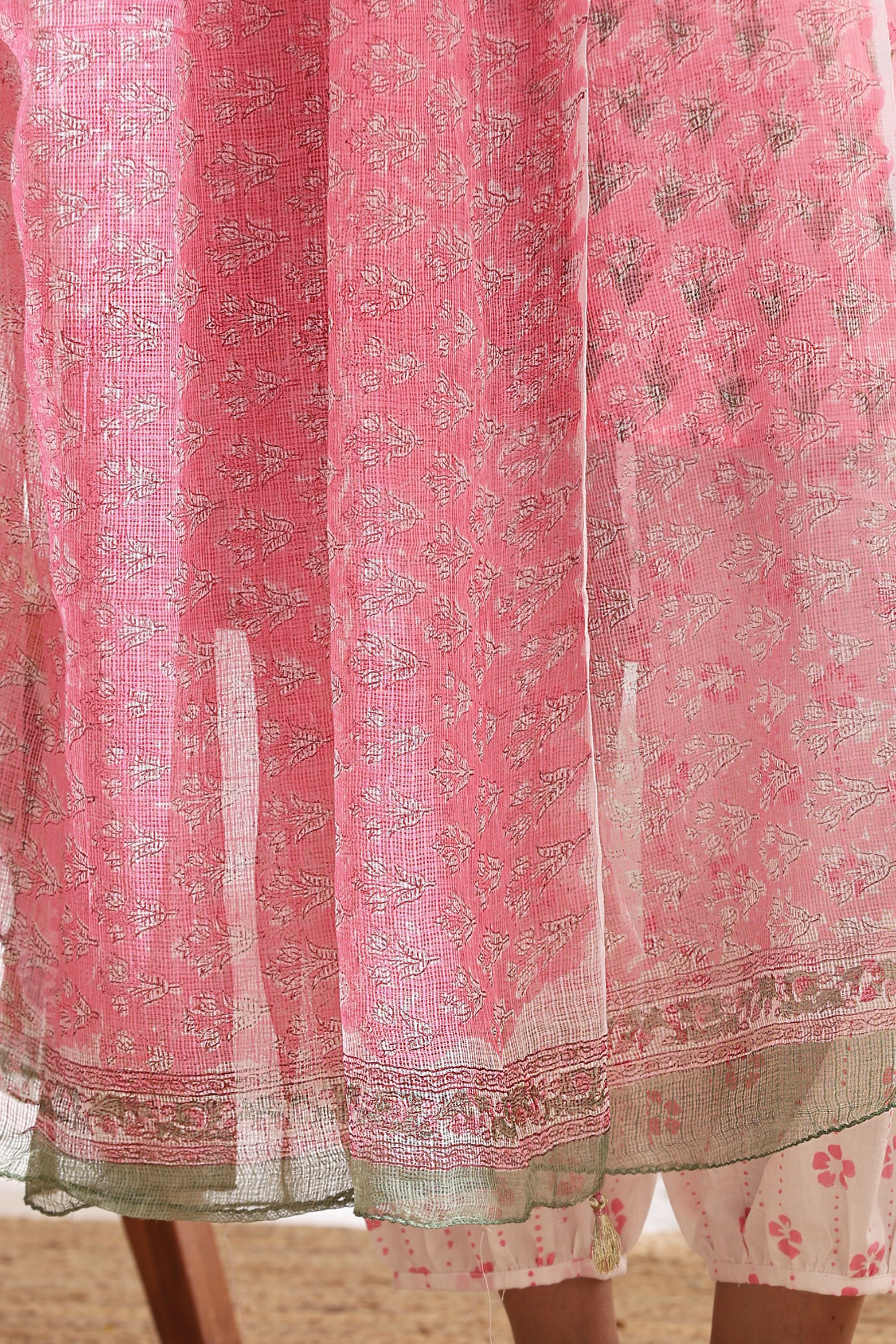 Taffy Pink Short Kurta Set of 3