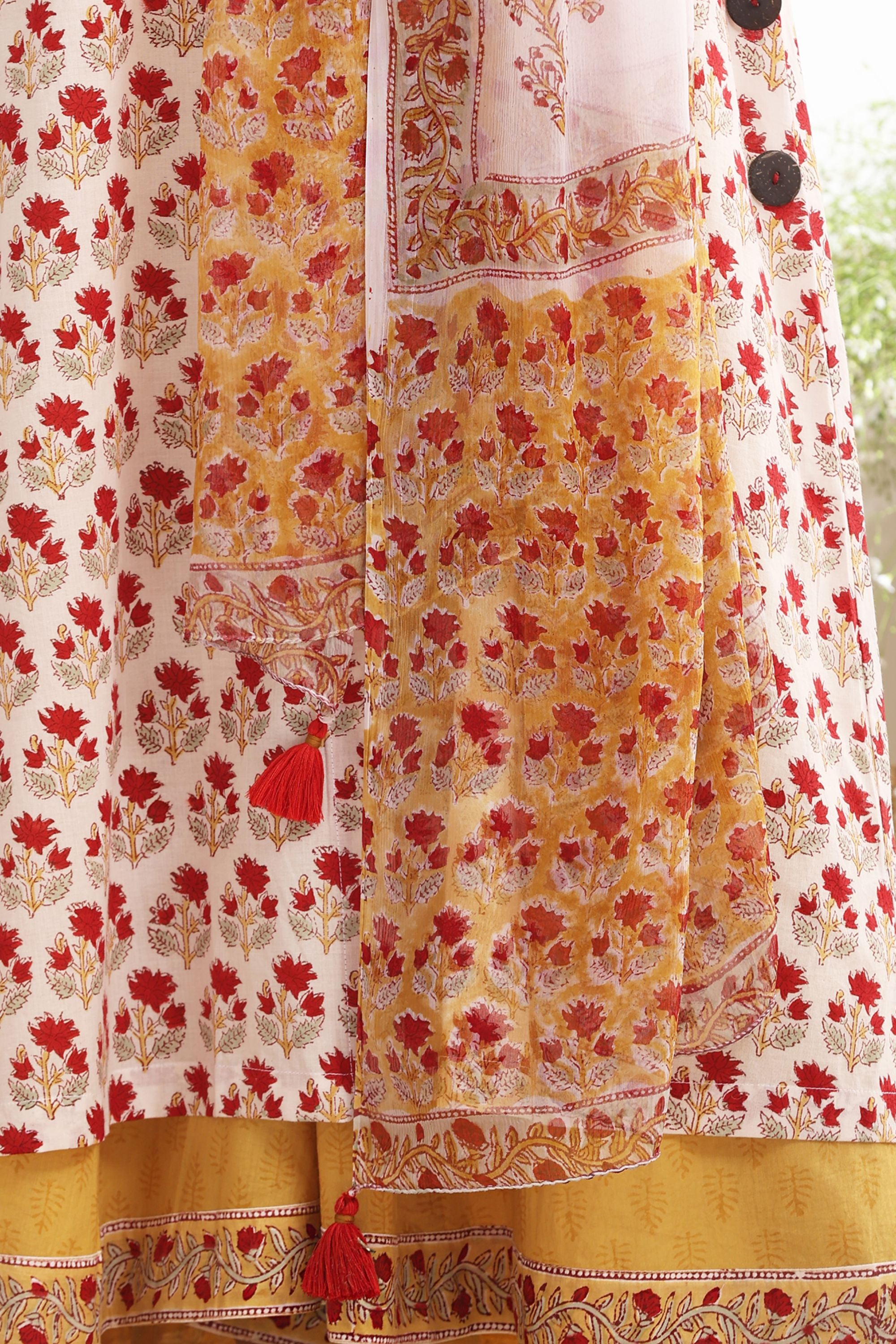 Marigold Mustard Kurta Set of 3