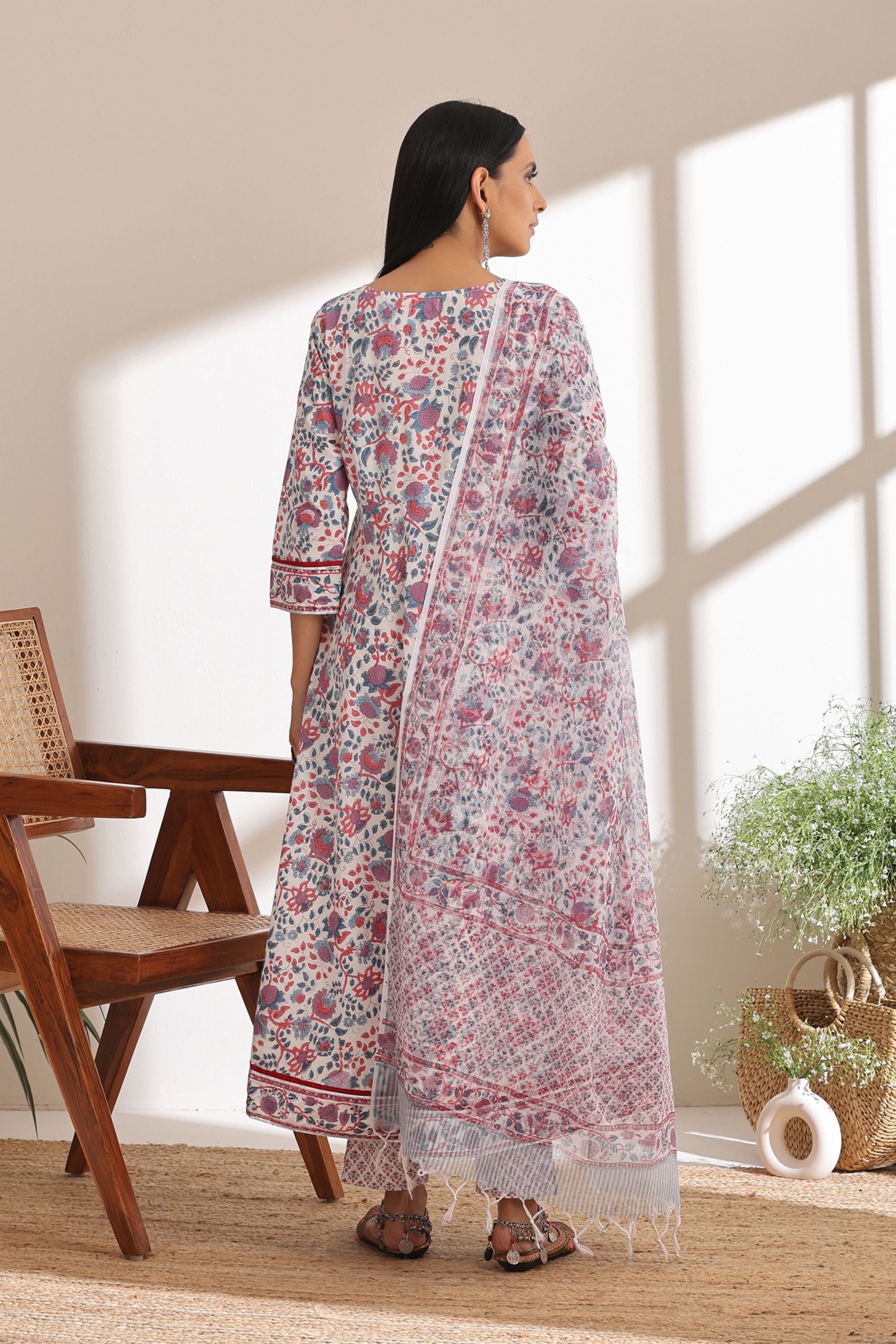Aster Floral Anarkali Set of 3