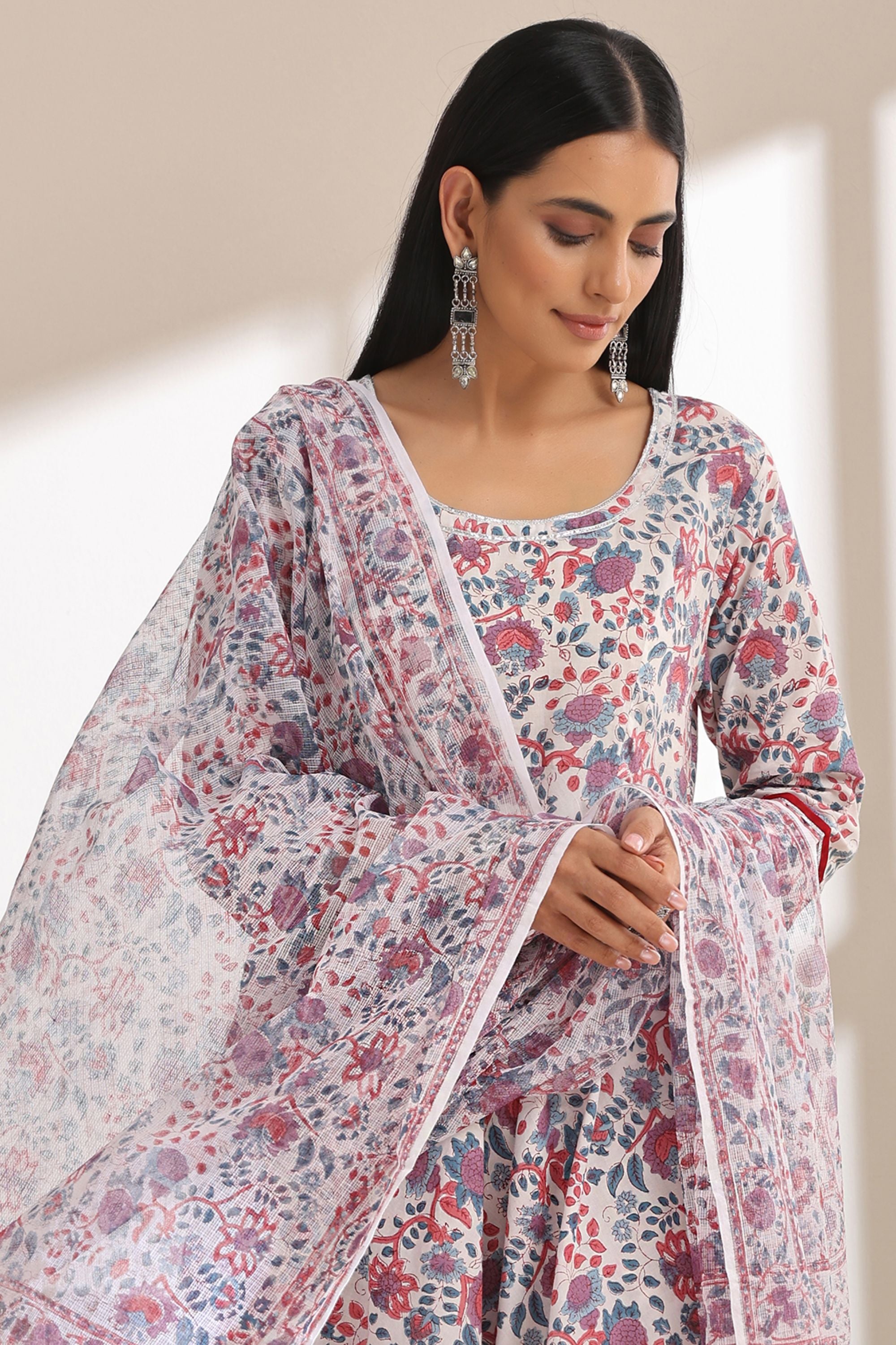 Aster Floral Anarkali Set of 3