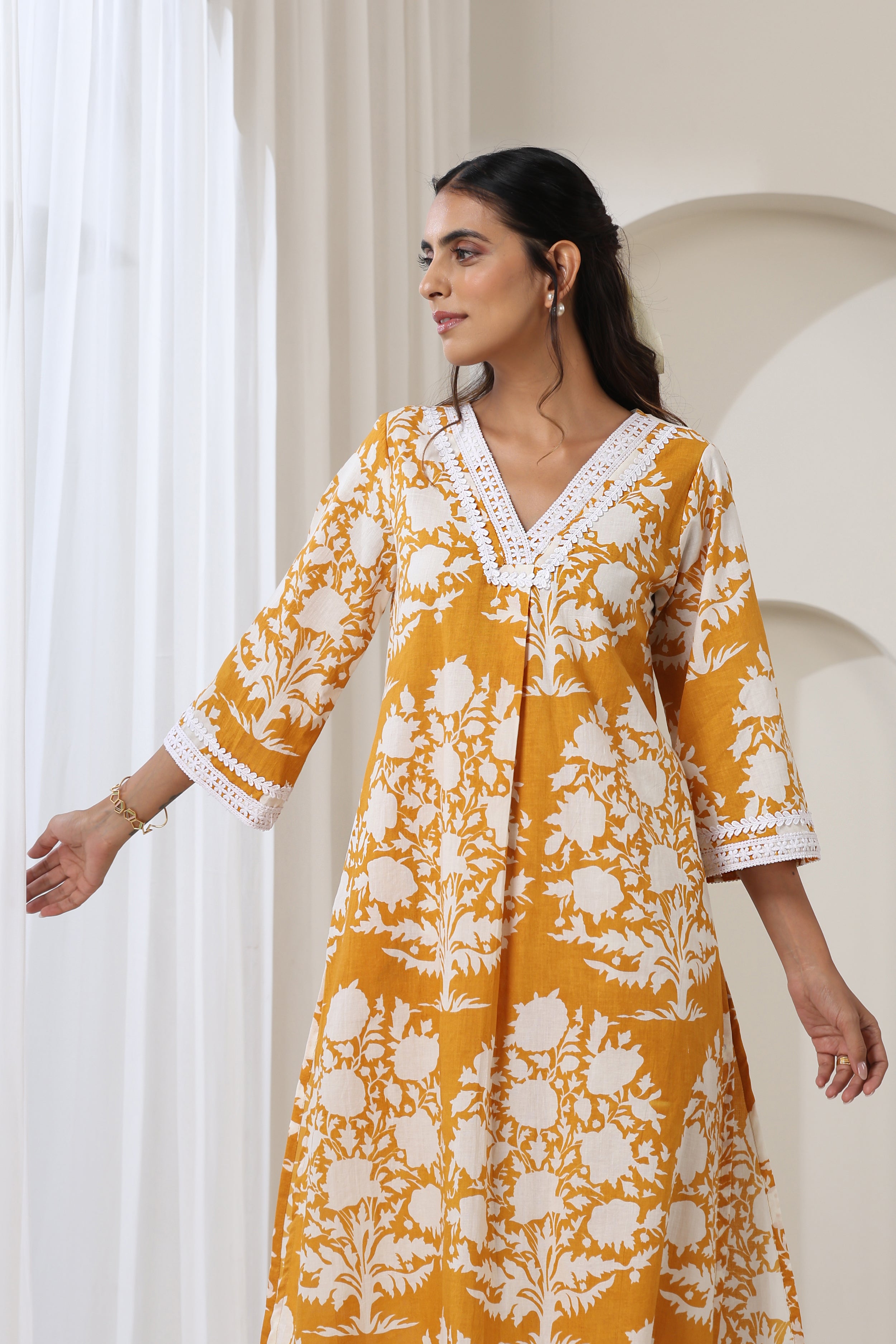 Mustard Sadie Kurta Set of 2