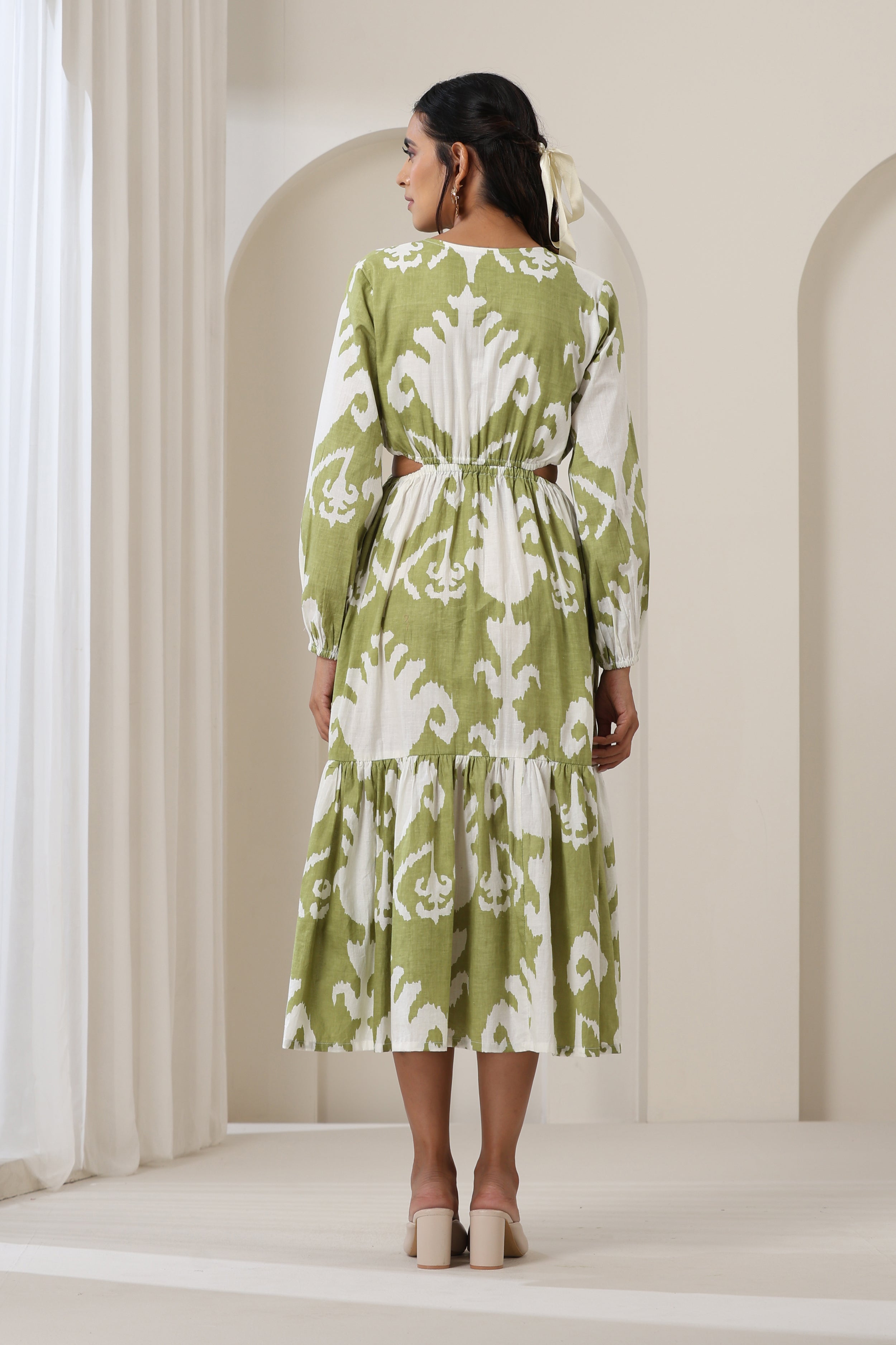 Hannah Green Midi Dress