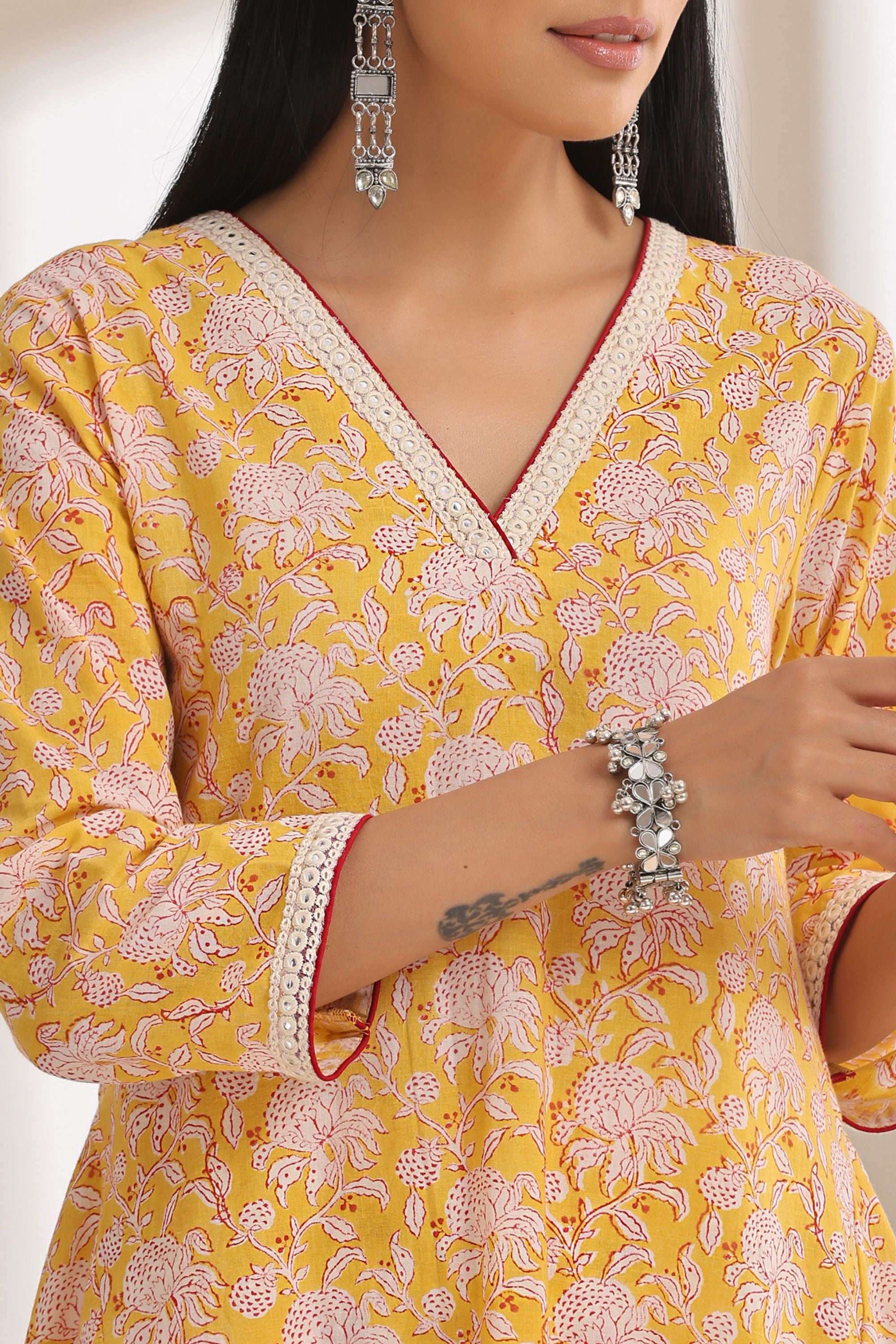 Sunflower Yellow Kurta Set of 3